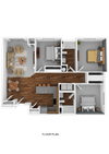 Apartment Style- 3 Bedroom 2 Bathroom